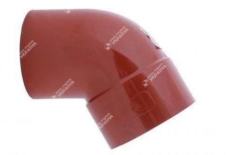Коліно однорозтрубне &Oslash;100/60&ordm;, 130/100 Ral 8004 (Цегляний) 817 фото